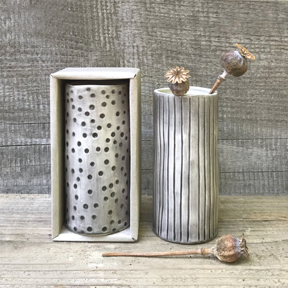 Vase | Dimpled or Scratched Lines