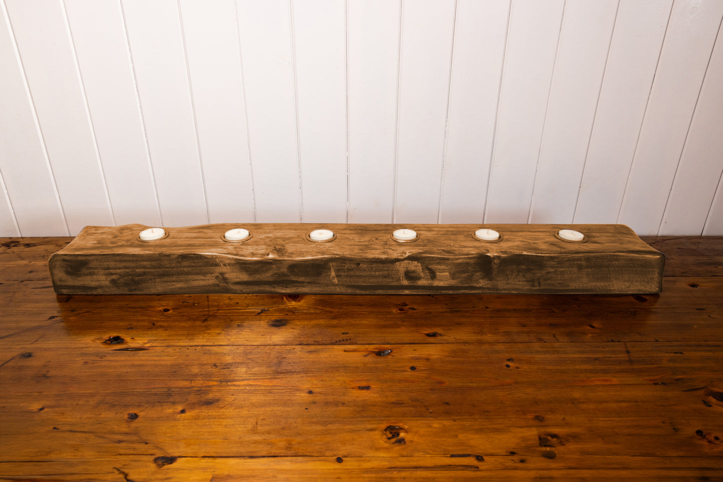 Handcrafted Rustic Tealight Candle Holder | 6 Tea Lights