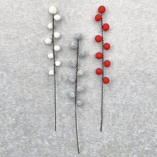 Rustic Wire Tall Ilex Berries