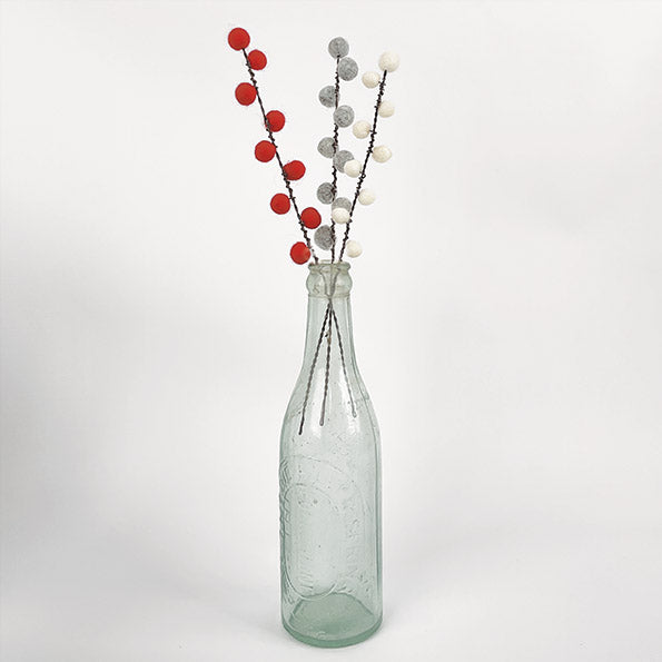 Rustic Wire Tall Ilex Berries