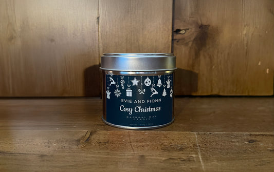 Cosy Christmas Candle | Gold Tin 20cl