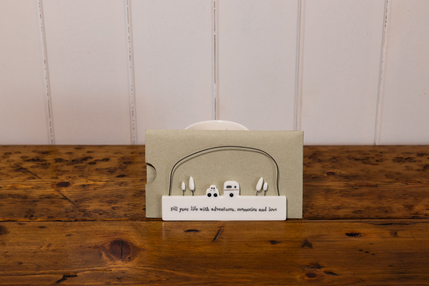 Fill Your Life With Adventure | Porcelain Hanging Scene