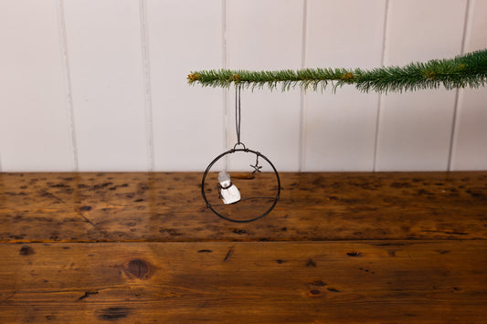 Wire Wreath | Small Snowman