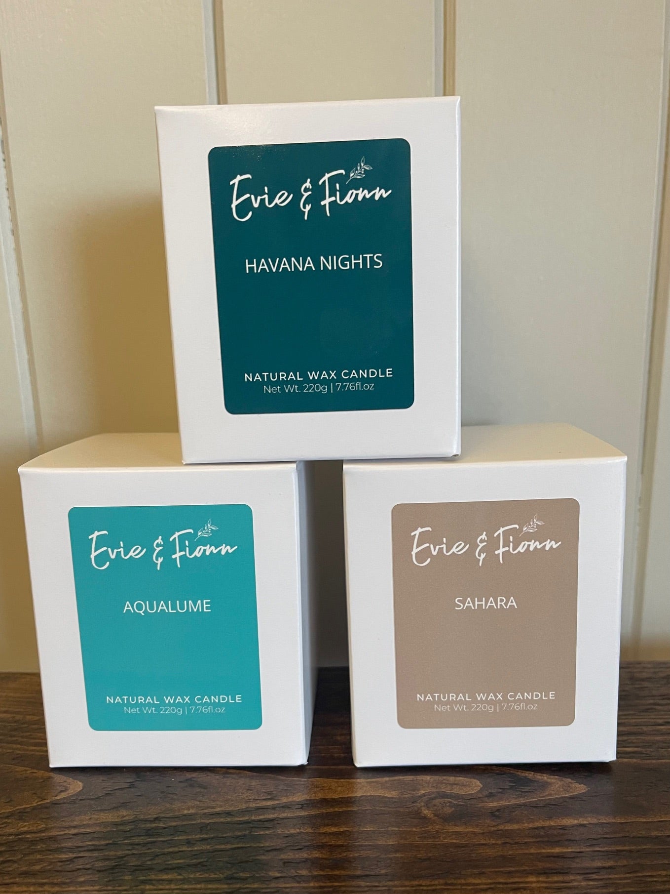 AquaLume, Sahara and Havana Nights Luxury Candle