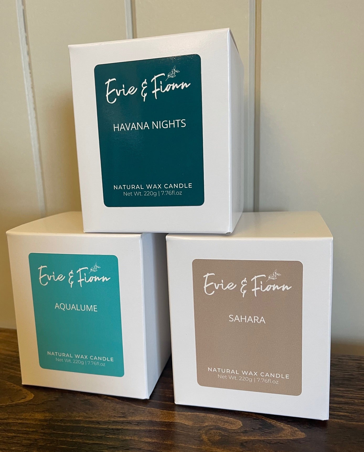 AquaLume, Sahara and Havana Nights Luxury Candle